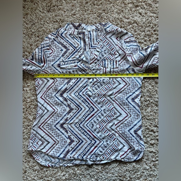 Eden & Olivia Multicolor Geometric Blouse - Picture 4 of 7